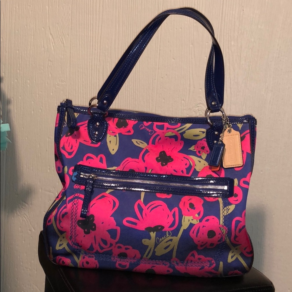 BRAND NEW (wot) coach floral large tote purse